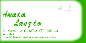 amata laszlo business card